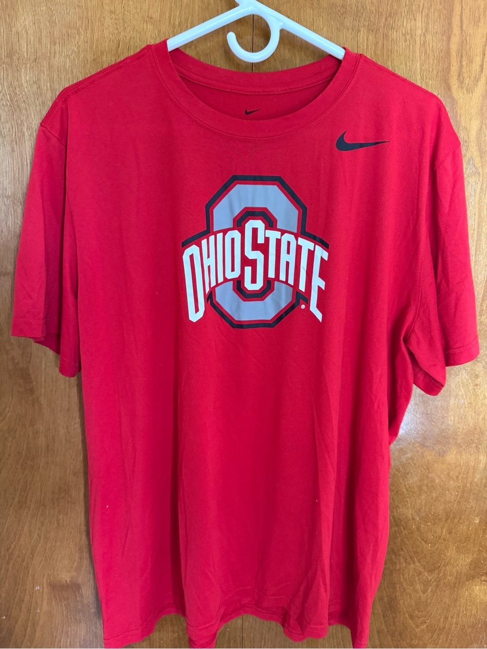 Nike Dri-Fit Scarlet Ohio State Graphic Crewneck Tee